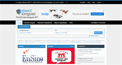 Desktop Screenshot of directlangues.com